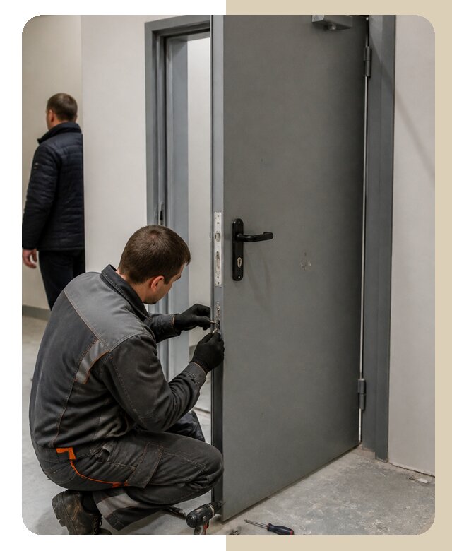 Ремонт противопожарной двери в Когалыме по цене 6720 р. | ДвериЛегко-Кгл