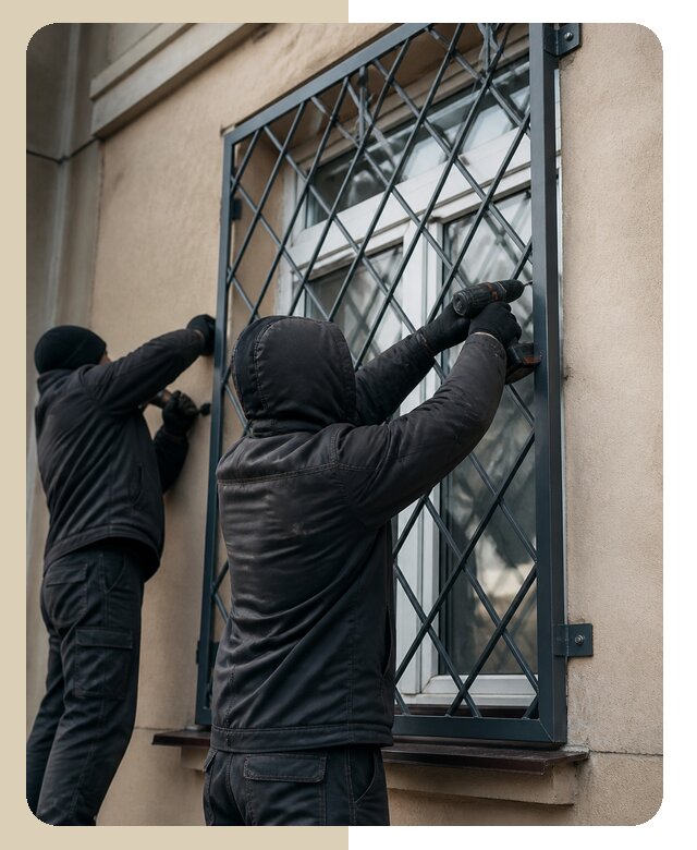 Установка антивандальных решеток на окна в Когалыме